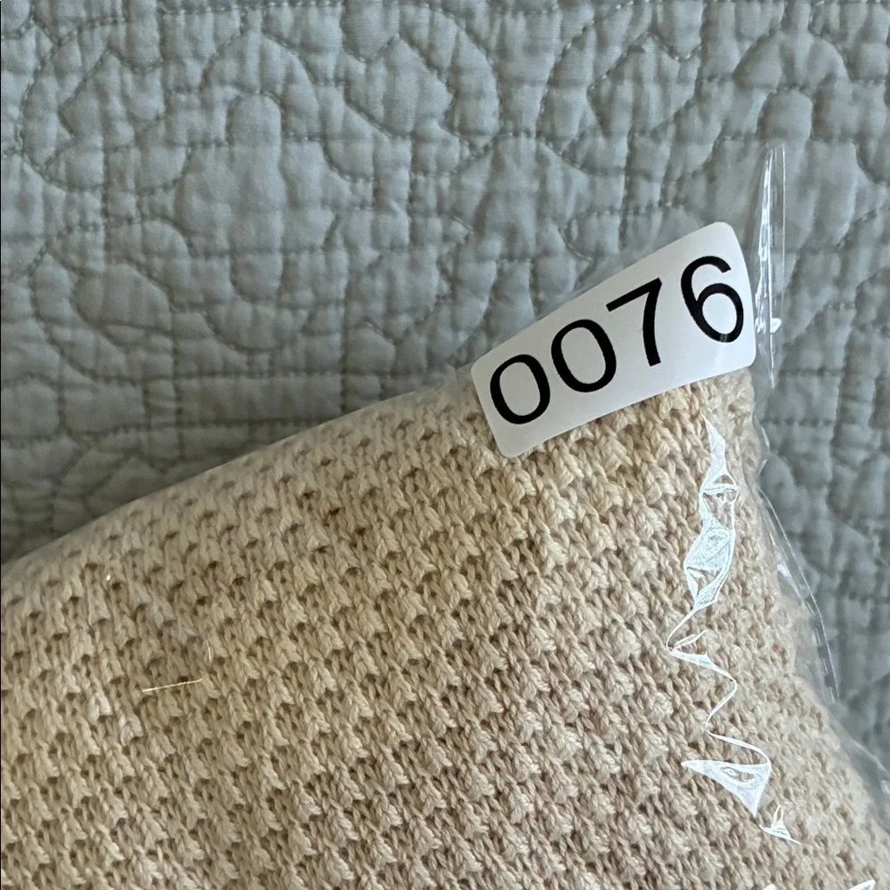 New Free People Beach Women's Cream Oversized Henley Textured Knit Sweater Small